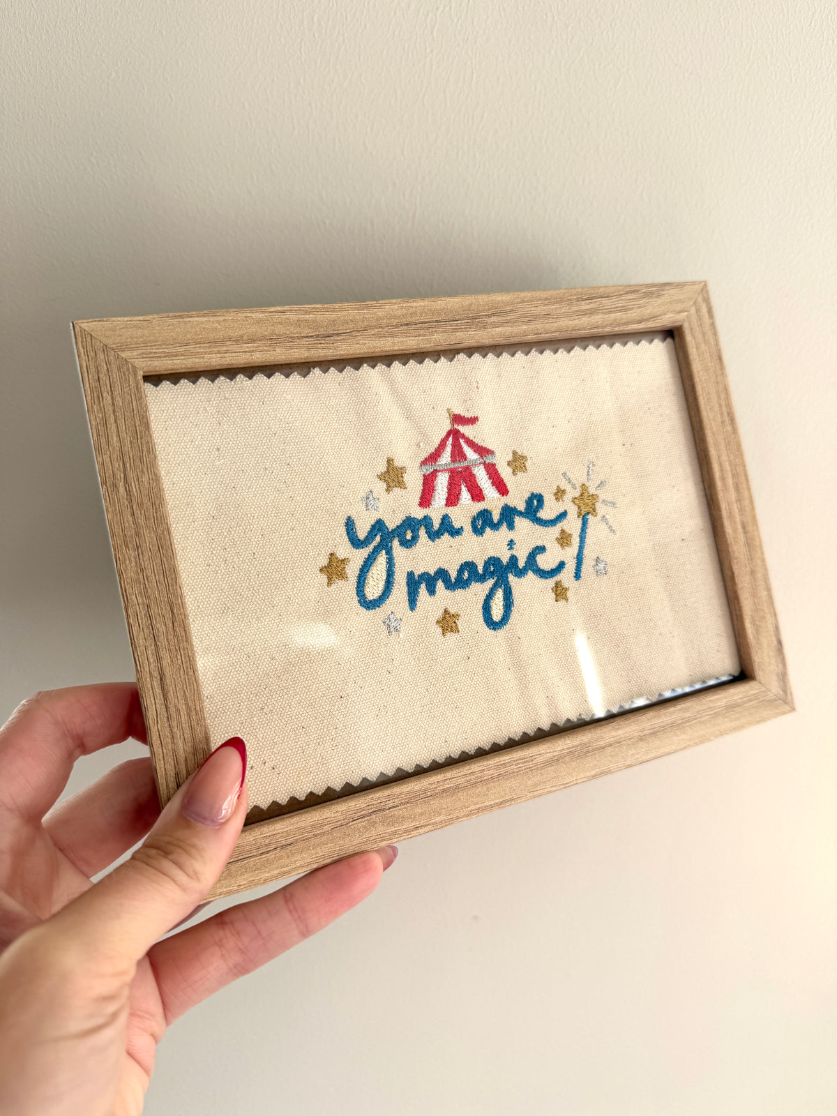 'You Are Magic' Embroidered Artwork