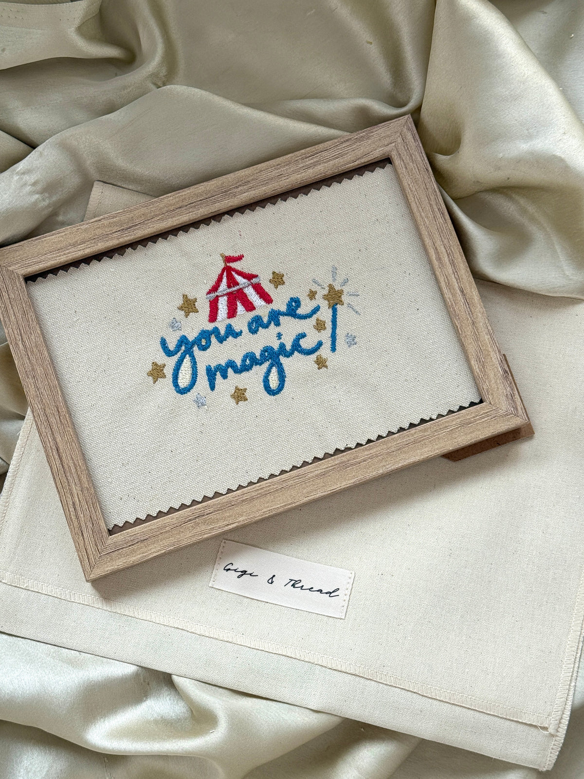 'You Are Magic' Embroidered Artwork